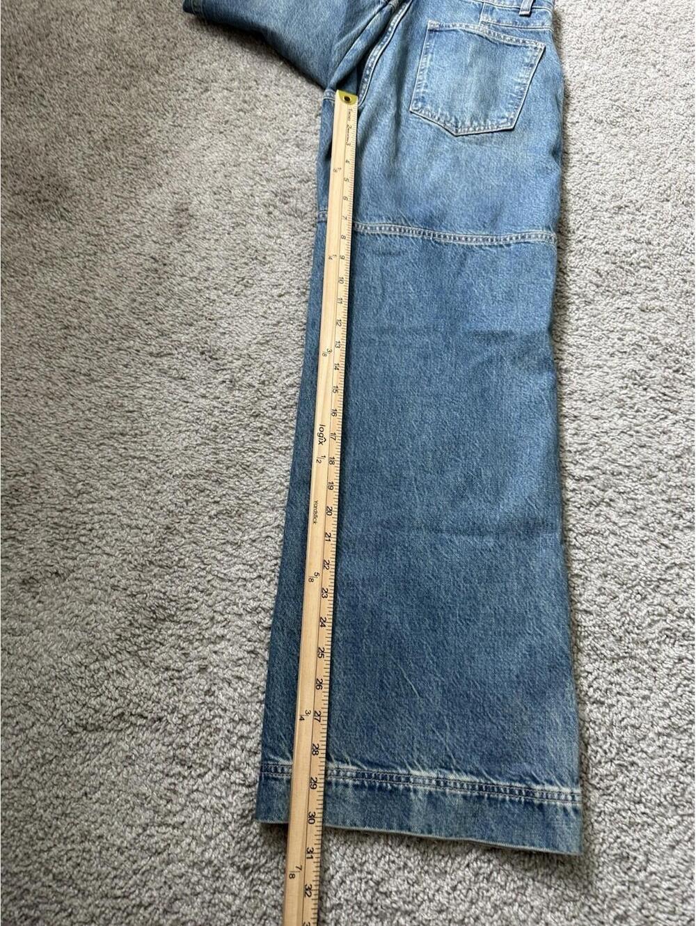 We The Free Free People Women's Benji Wide Leg Jeans Relaxed Fit Sz 26 Slouchy - Picture 8 of 9